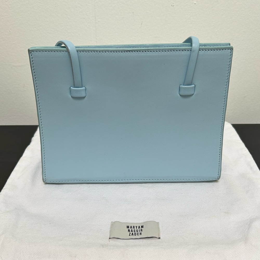 Maryam Nassir Zadeh blue Anika leather purse